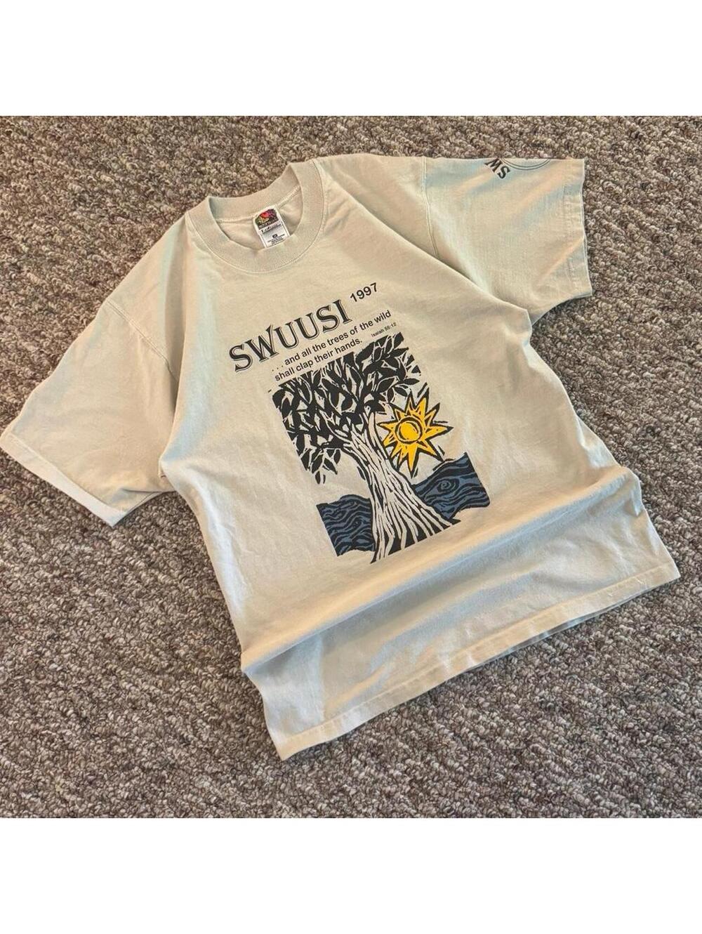 Vintage 1997 Summer Camp “SWUUSI” Graphic T-Shirt Size Medium Indie Art Style - Picture 1 of 5